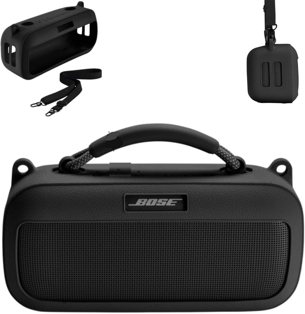 Silicone Cover Case for Bose SoundLink Max Speaker with Shoulder Strap