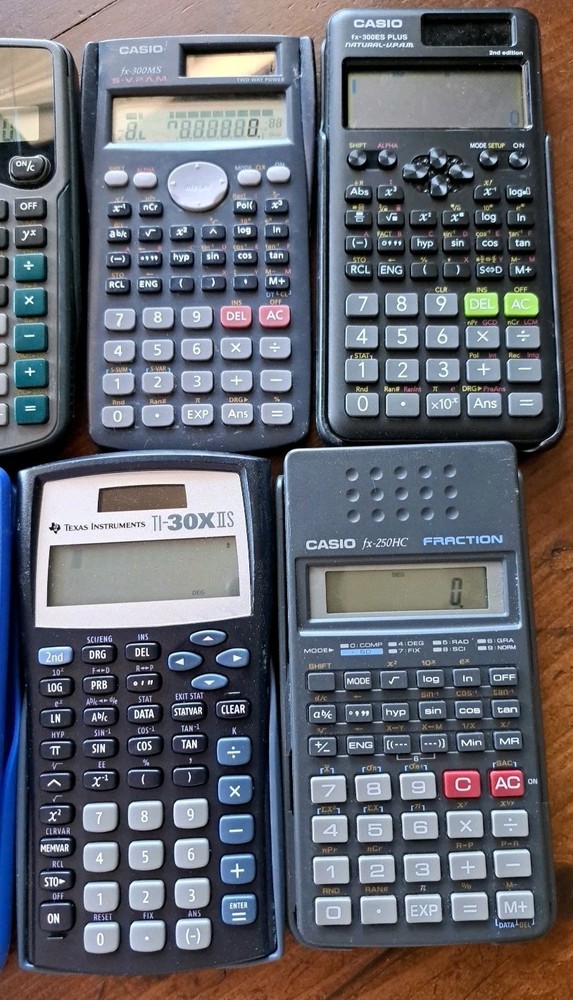 16 Calculators TI/Casio/BA Various Types Tested/Working!!