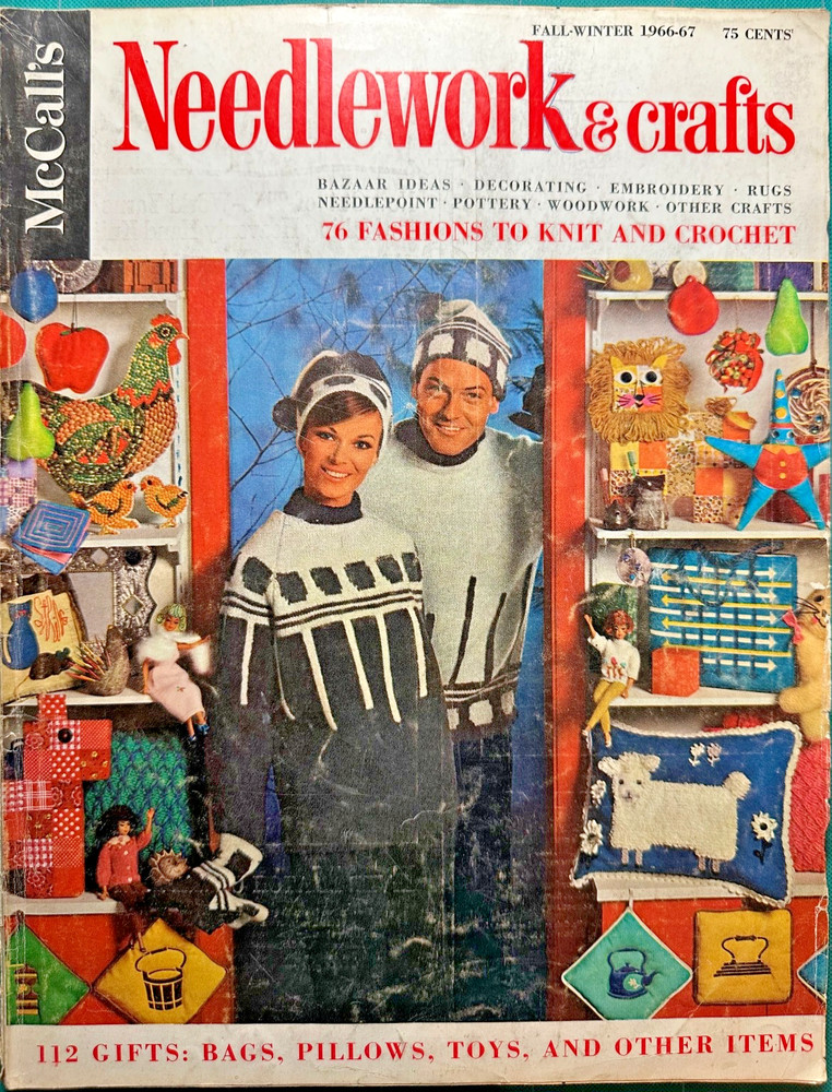 1966 FALL Winter  McCalls Needlework & Crafts Knitting Patterns Sweaters Coat