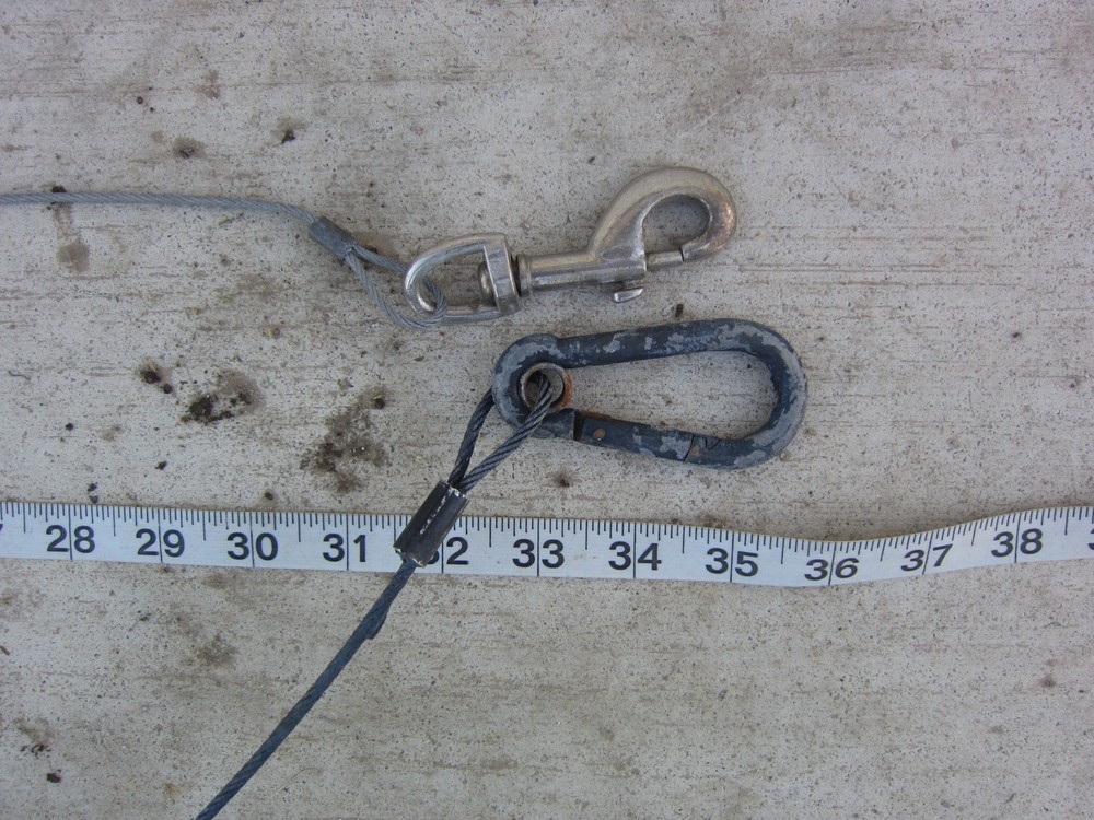 Hook w 24" & 30" Extension Wire, Used