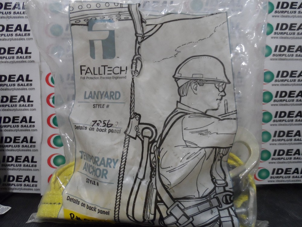 Falltech 7256 6FT WEB LANYARD WITH SHOCK ABSORBER AND 2 LOCKING SNAP HOOKS - ...