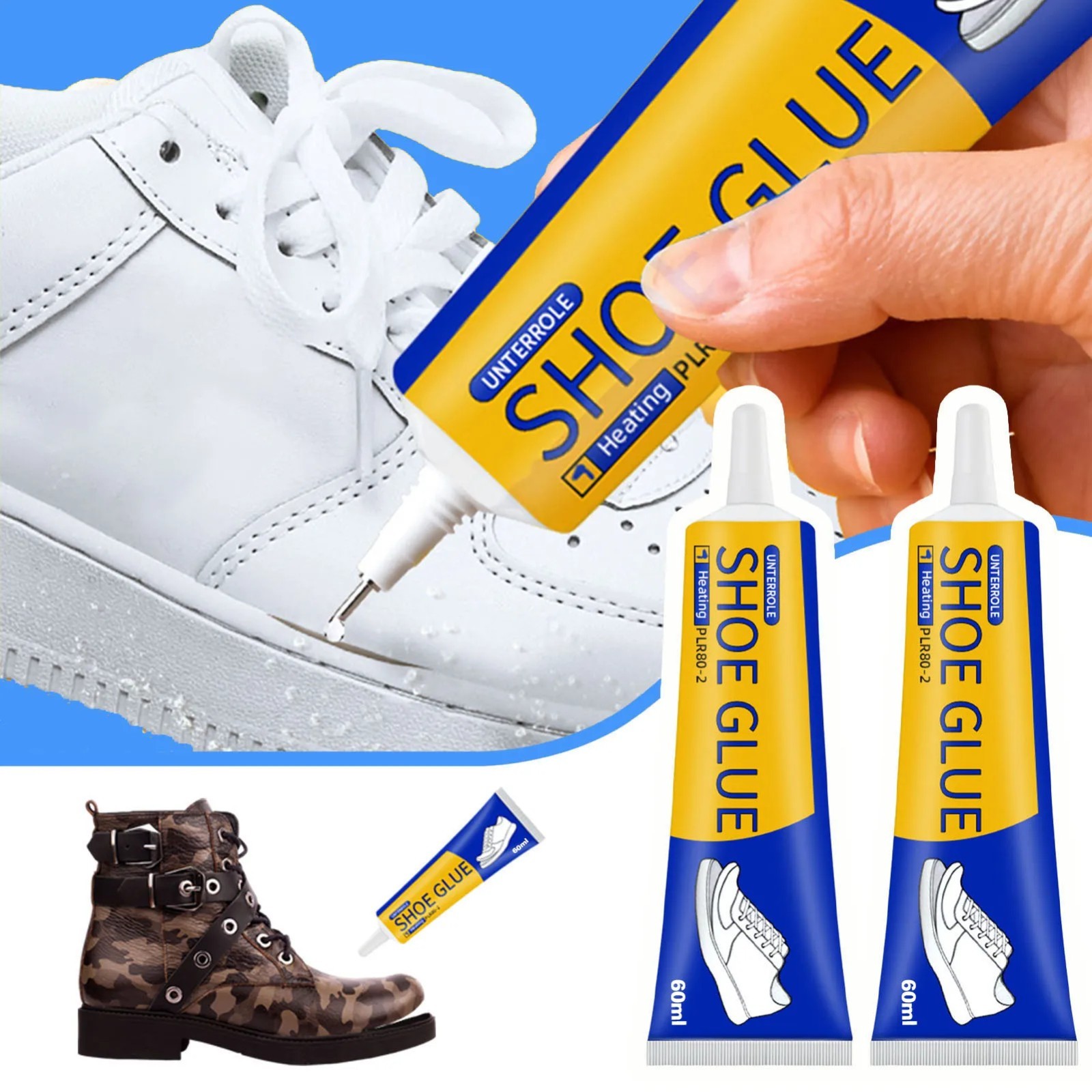 Super Strong Shoe Glue 60ml Waterproof Repair Adhesive for Sneakers Leather