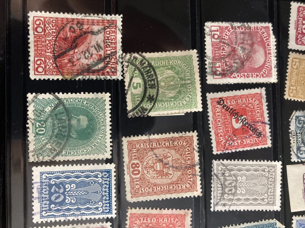 Austrian Stamps, Vintage, 203, various qualities