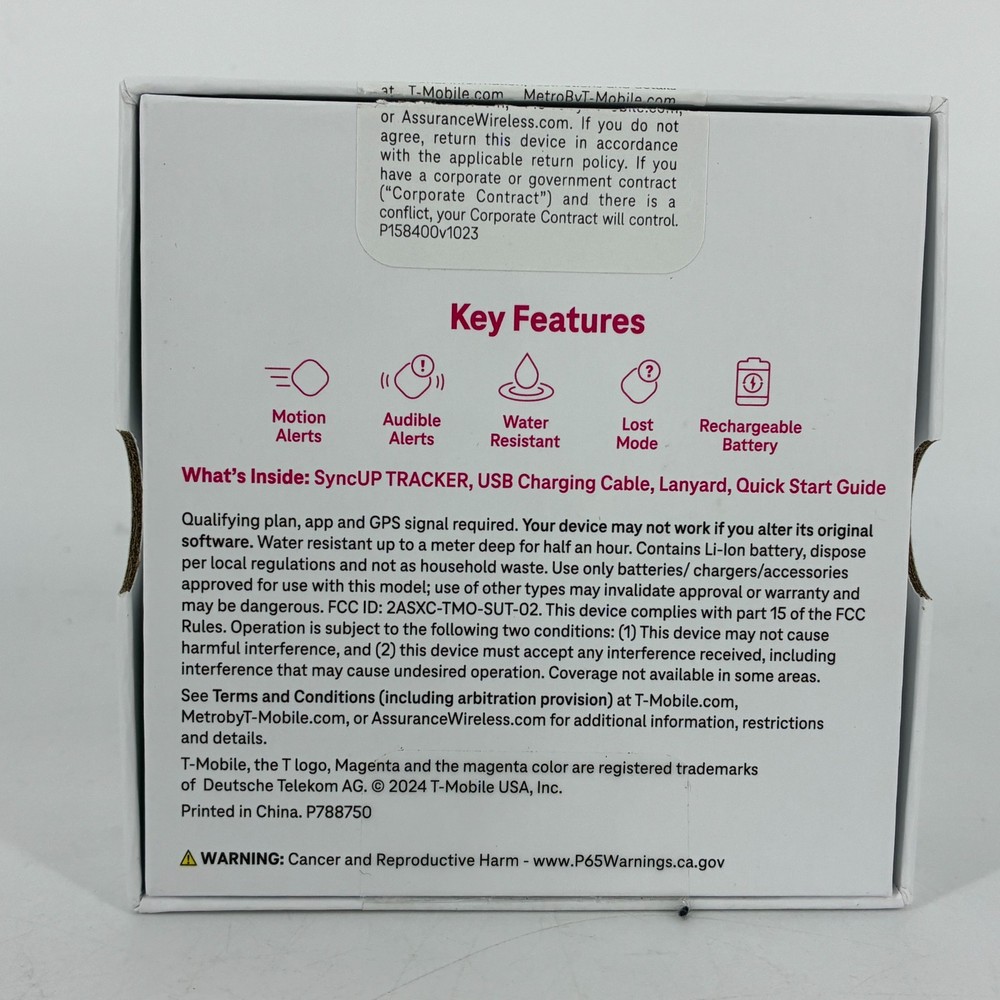 T-Mobile Sync Up Tracker 2nd Gen 4G 64MB Black Kit