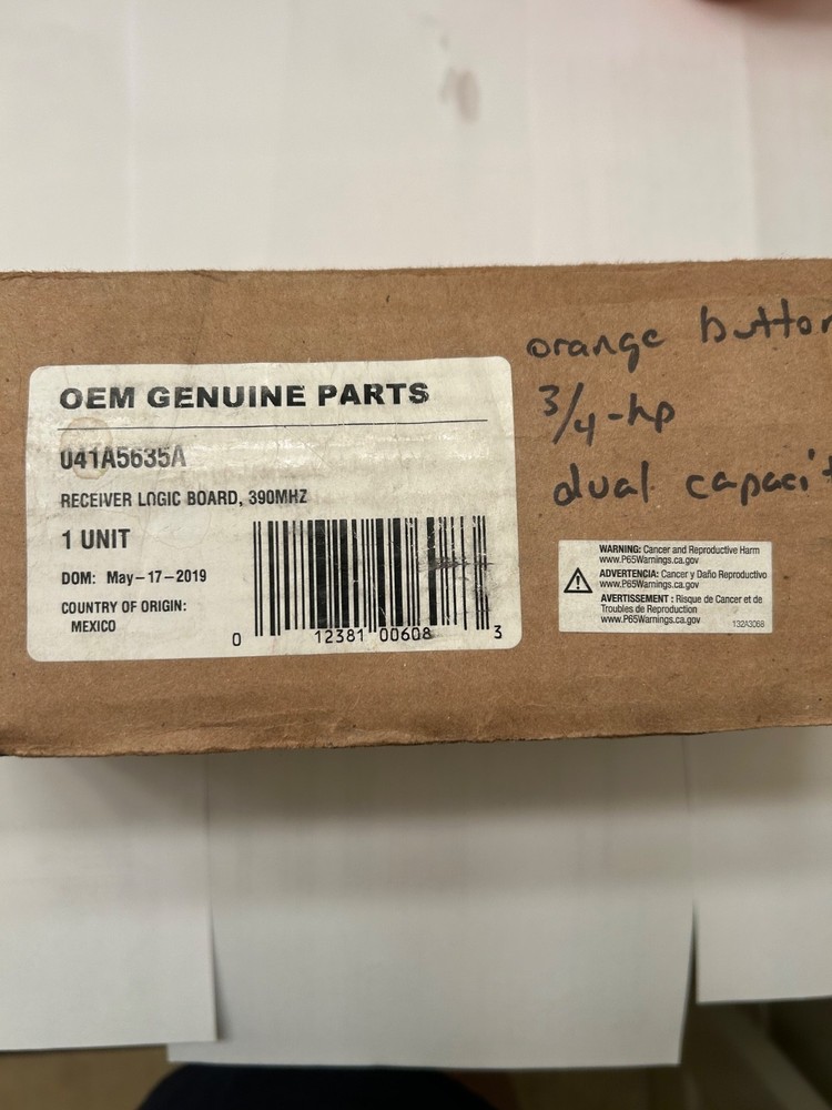 41A5635A  Chamberlain OEM Logic board with Orange/RED learn button