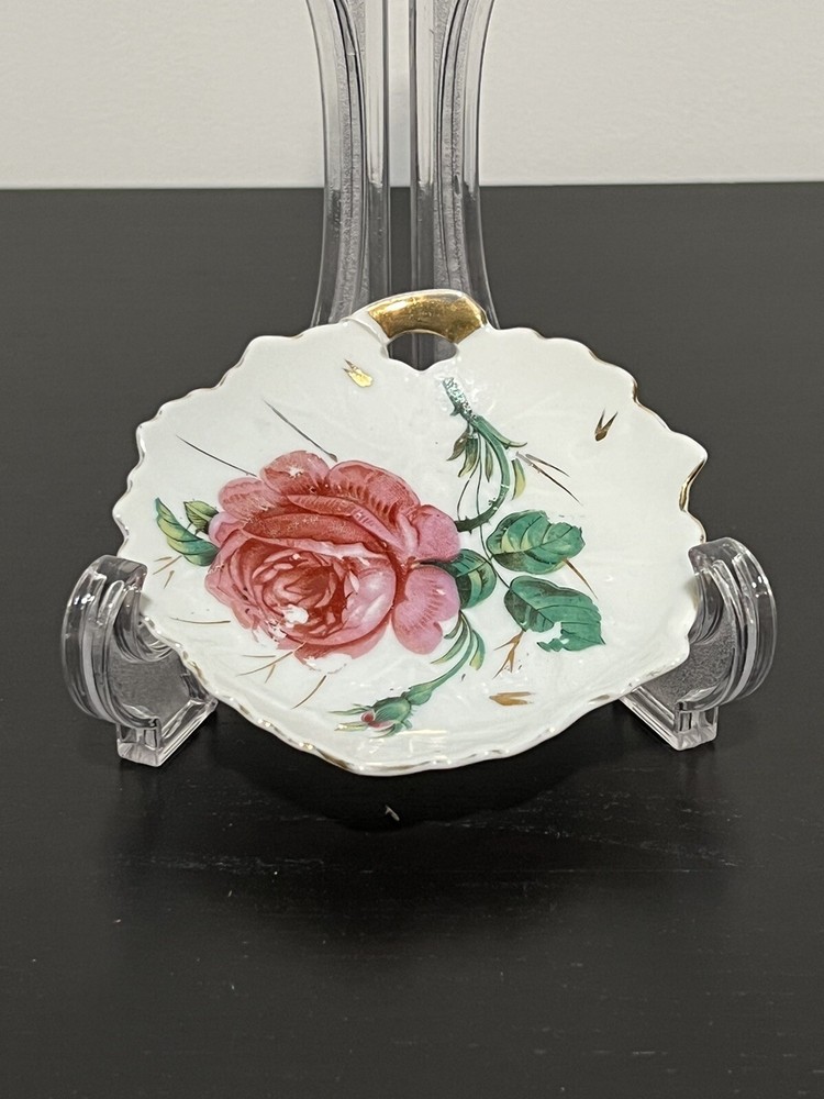 4in Berkshire Tea Bag Rest Red Rose