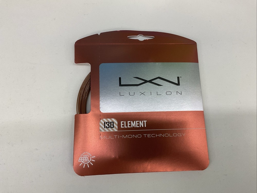 3 Pack Luxilon 130 Element Multi-mono Technology 16g/1.30mm Brown String