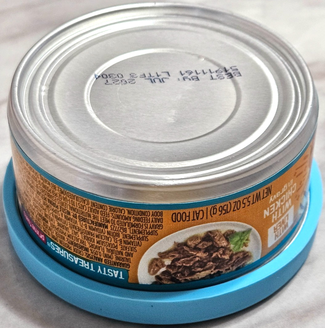 2 Pack Pet Food Can Covers Universal Can Lids Safe/Silicone Dogs Cats and more