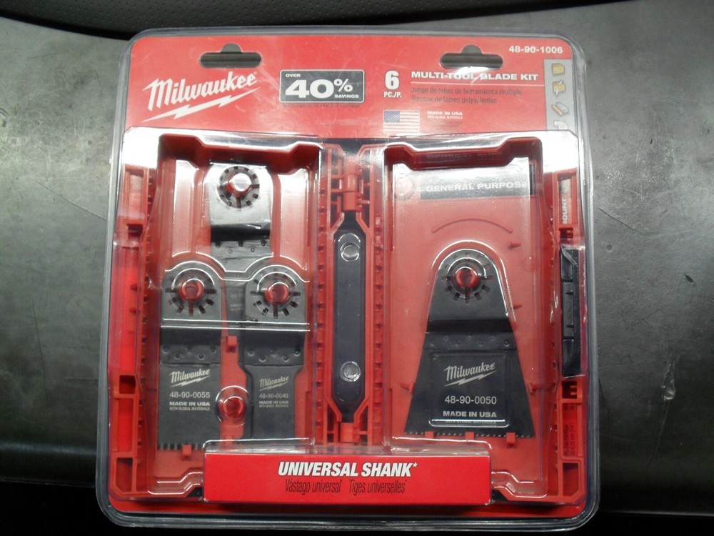 Milwaukee Tool 48-90-1006 6 PC Multi-Tool Blade Kit
