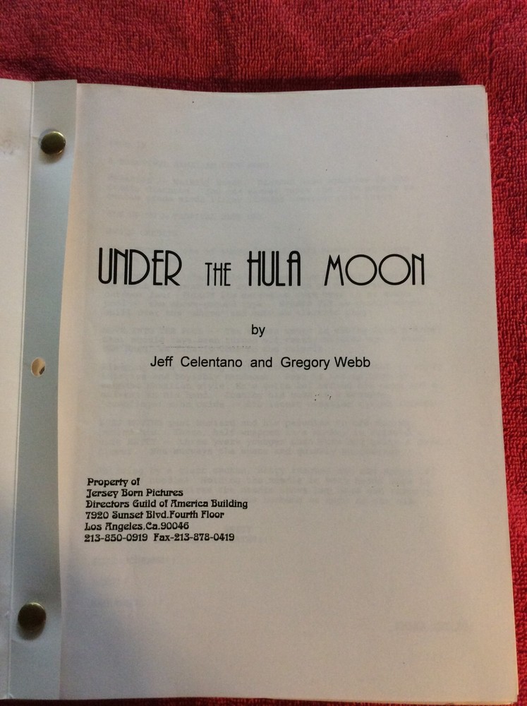 ORIGINAL SCRIPT UNDER THE HULA MOON STEPHEN BALDWIN CHRIS PENN BILLY CAMPBELL