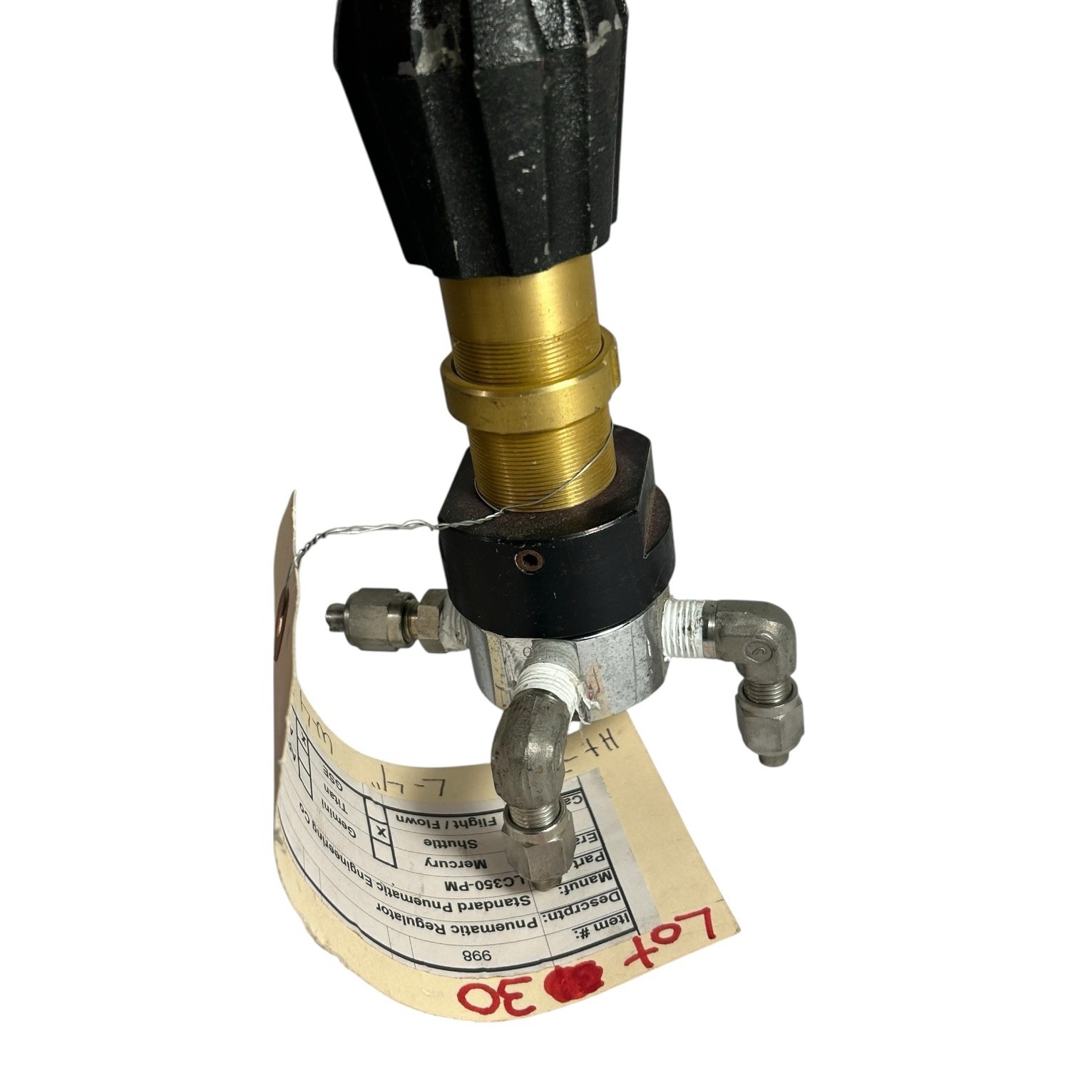 Vintage NASA Authentic Space Shuttle Pneumatic Regulator Standard Pneumatic