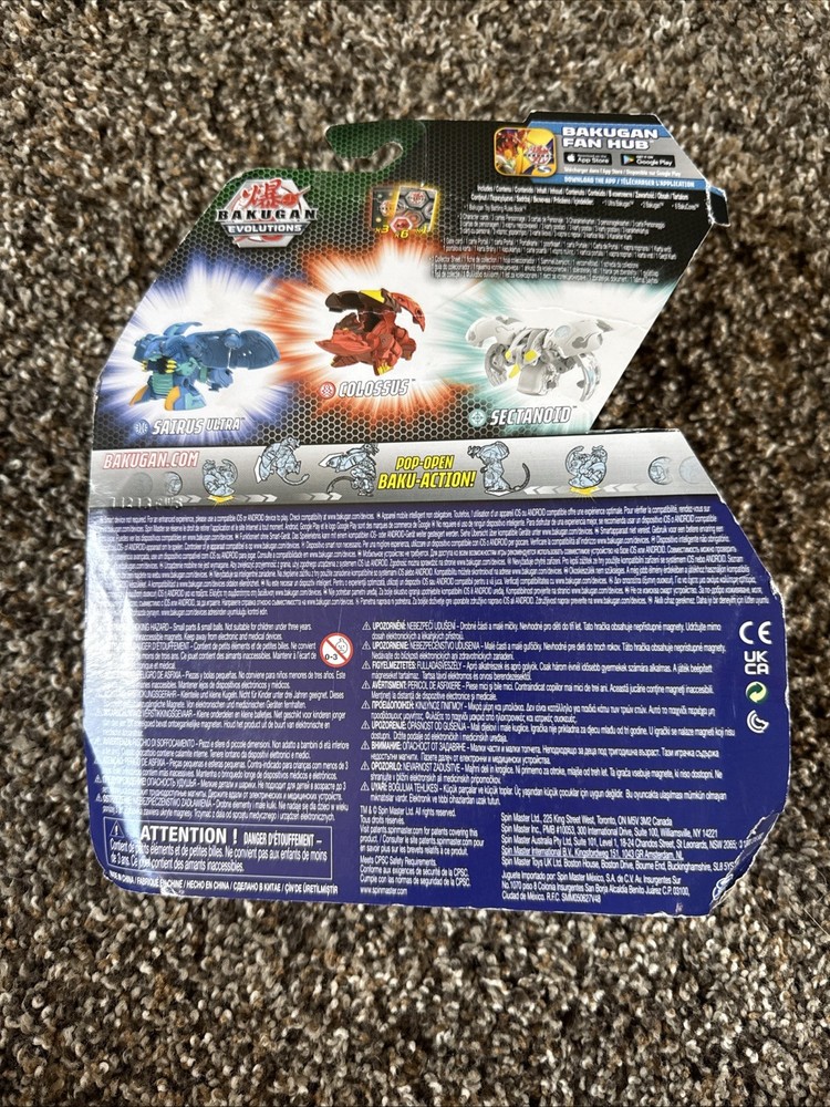 SpinMaster Bakugan Evolutions Sairus Ultra + Sectanoid & Colossus Starter Pack