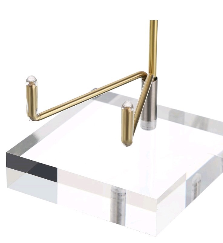 8pc Easel Display Stand Set w/Clear Acrylic Base