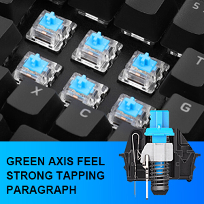 Mechanical Gaming Keyboard Computer Desktop and Mouse RGB Led Light Backlit