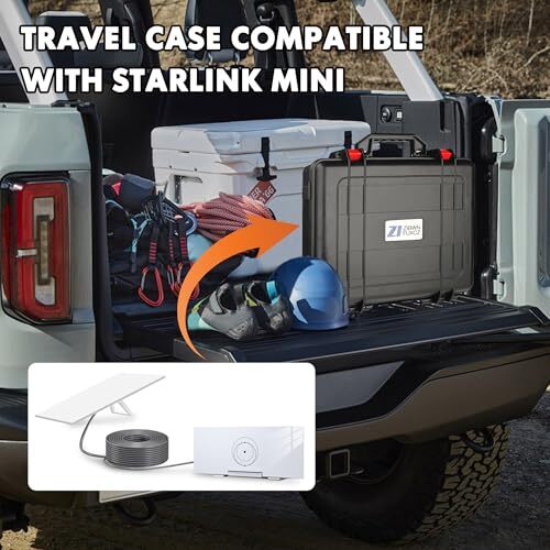 Hard Case for Starlink Mini,with Dual Layer Customizable Starlink Mini Case