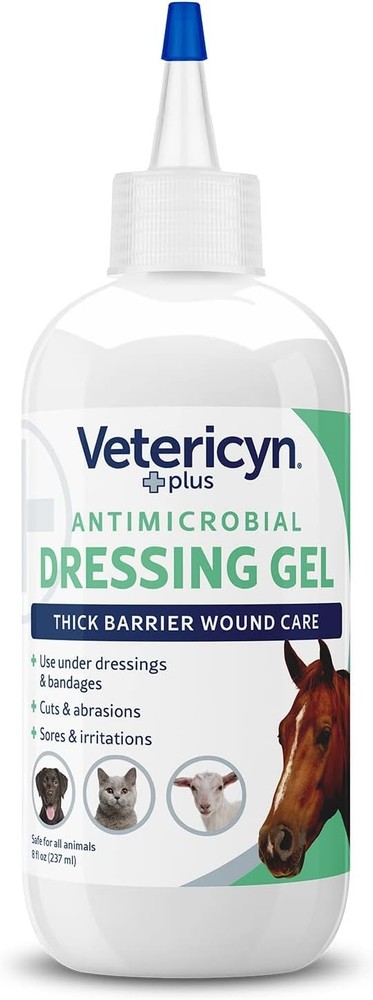 Vetericyn Plus Wound Dressing Gel for Animals| Thick One Size, No Color