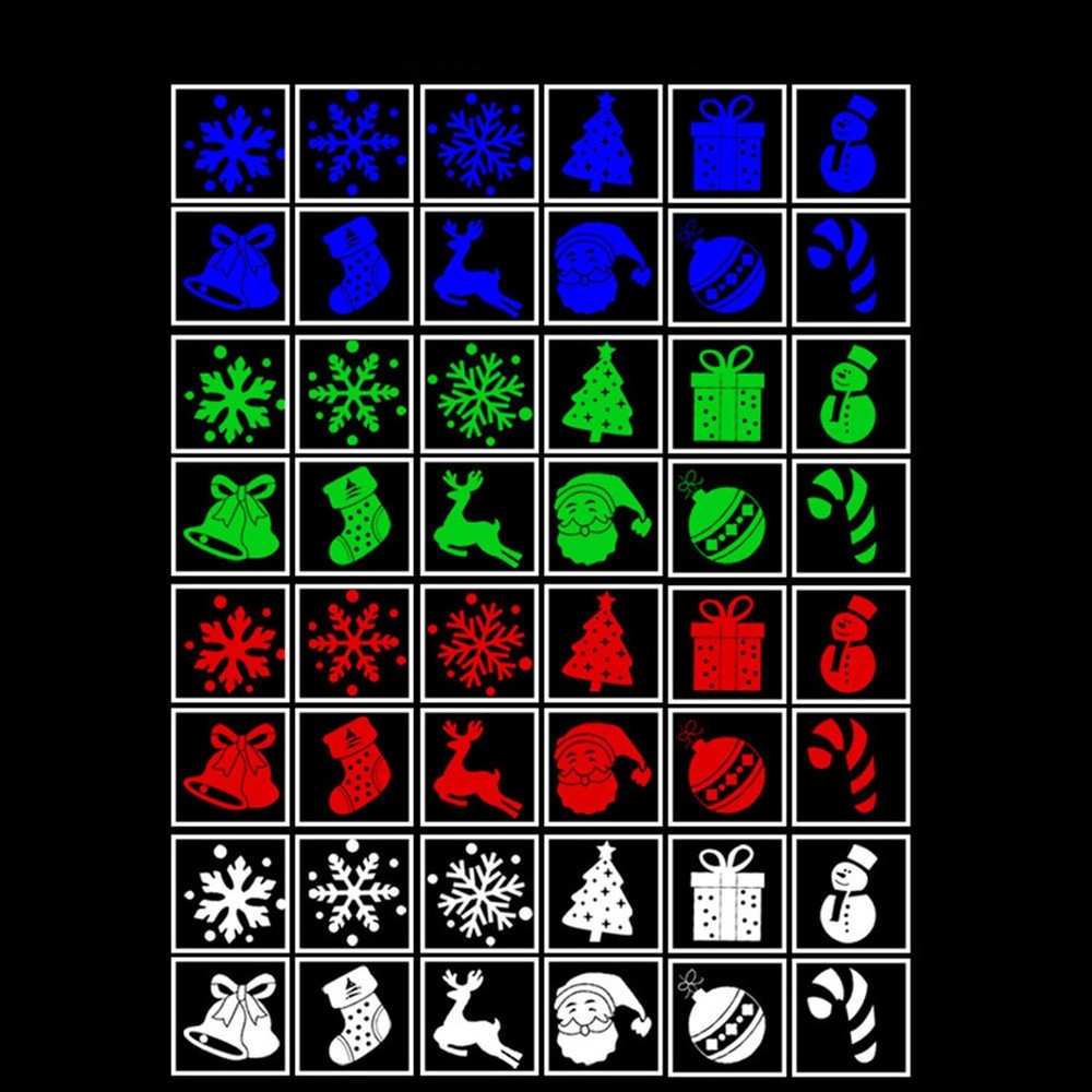 Christmas Projector Lights 12 Patterns, LED Snowflake Projector Decorations