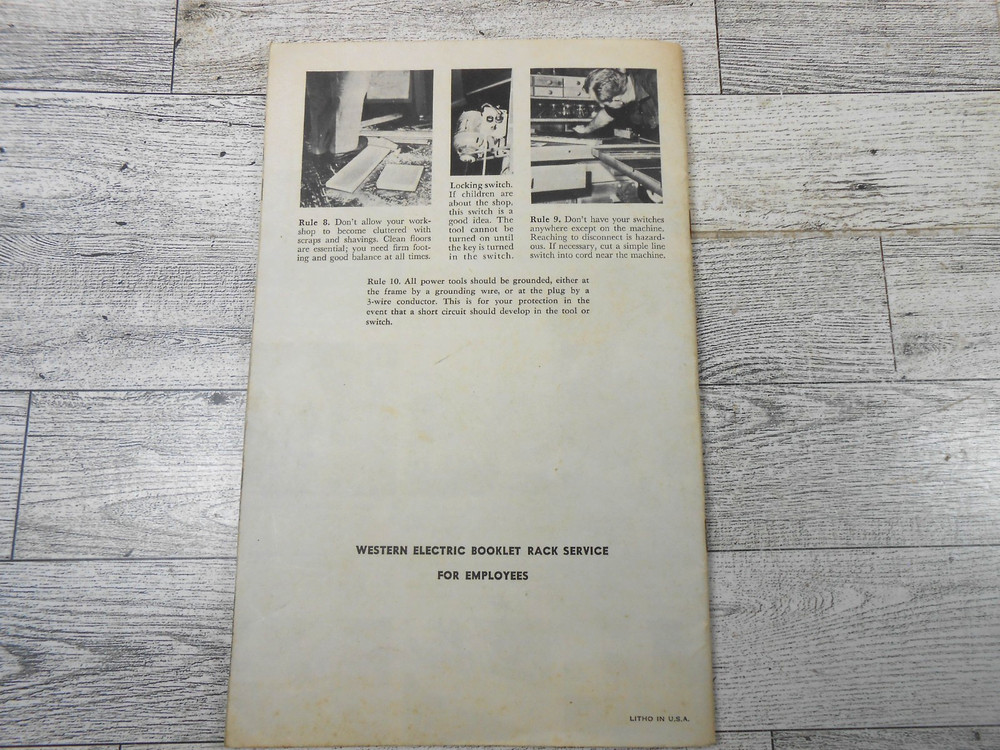 Better Homes and Gardens Tips On Using Power Tools REPRINT