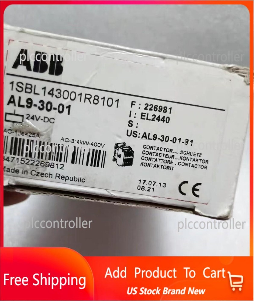 1pc ABB AL9-30-01 DC contactor 24VDC