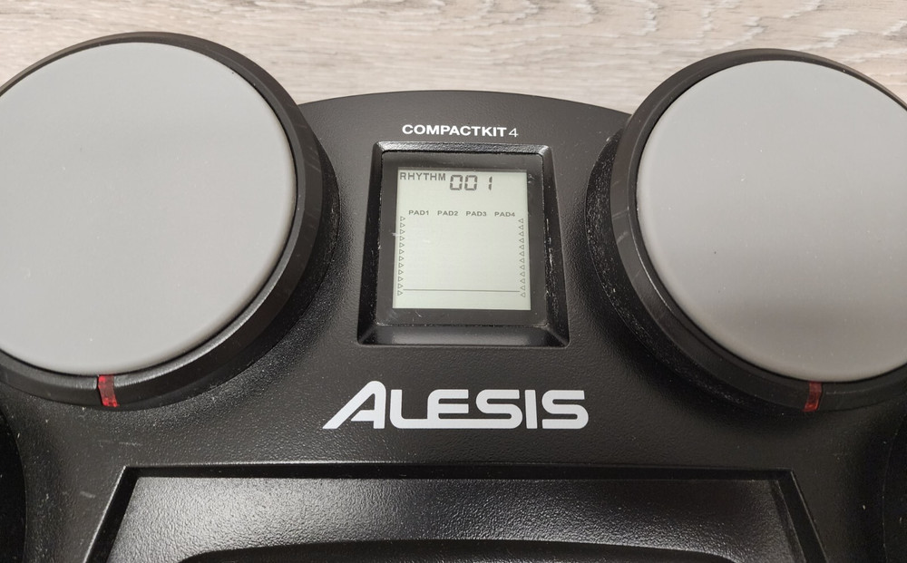 Alesis CompactKit 4 Tabletop Electric Electronic Drum Kit Pads Tested Working