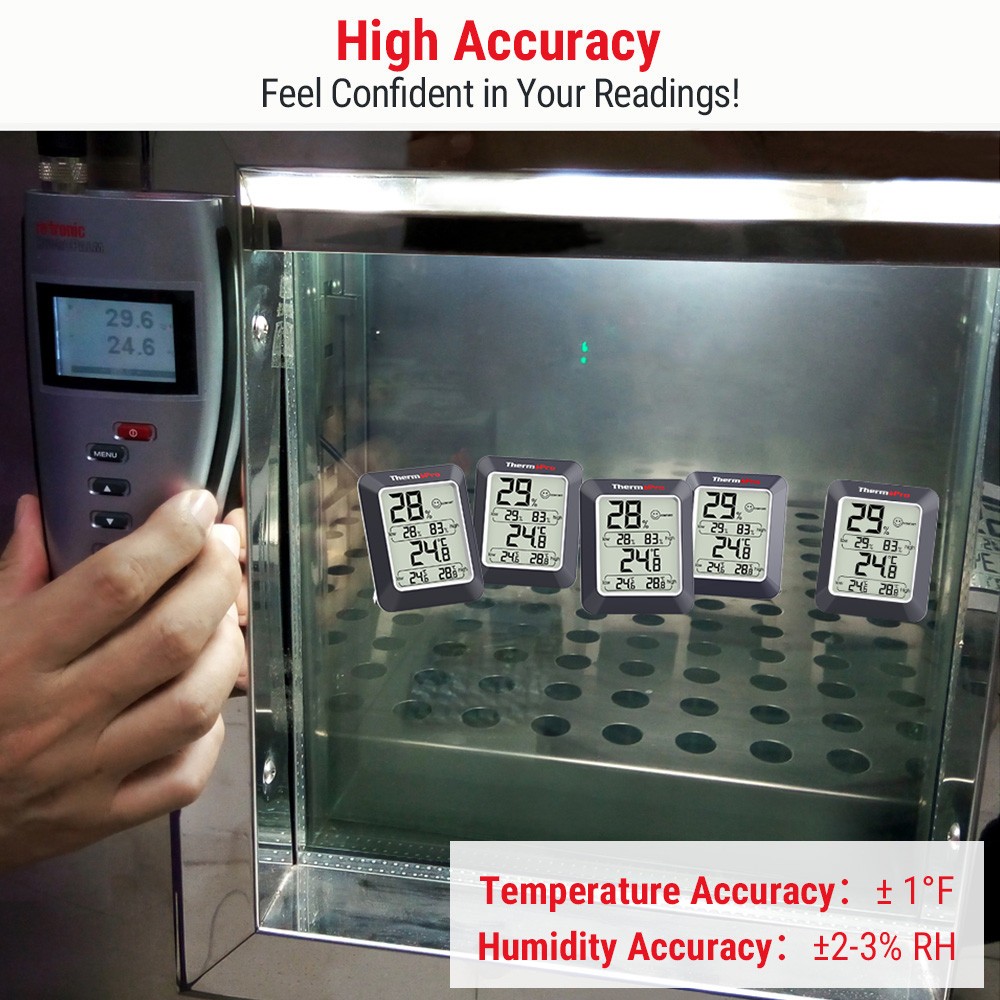 ThermoPro TP50W Digital Indoor Hygrometer Thermometer Room Temperature Humidity