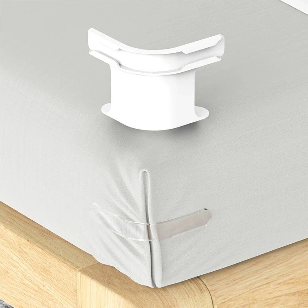 Universal Bedsheet Corner Tightener Clips Invisible Bedspread Secure Holder with