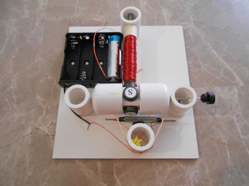 DIY SIMPLE REED SWITCH MOTOR KIT #4 SCIENCE FAIR PROJECT ELECTRICITY EDUCATIONAL