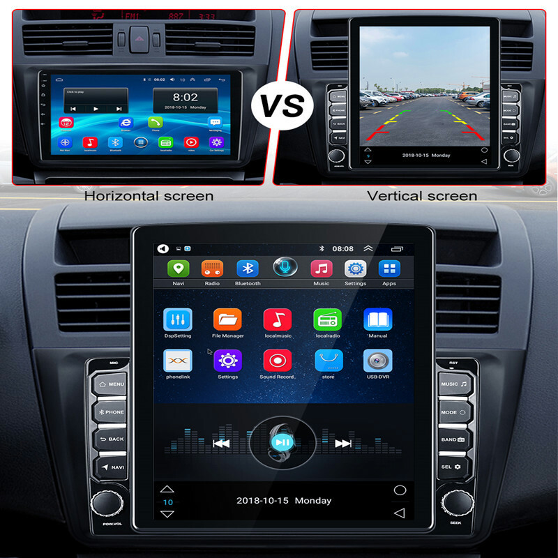 Android Car Vertical Screen Audio Stereo Bluetooth Autoradio Multimedia GPS Navi