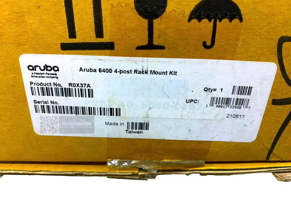 Aruba 6400 4 Post Rack Mount Kit Part # R0X37A
