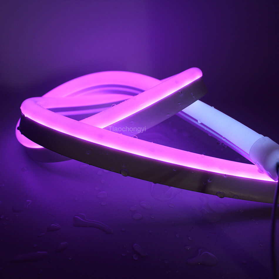 DC 12V 24V WS2811 8x16mm Neon strip Addressable RGB Dream color LED stirp light