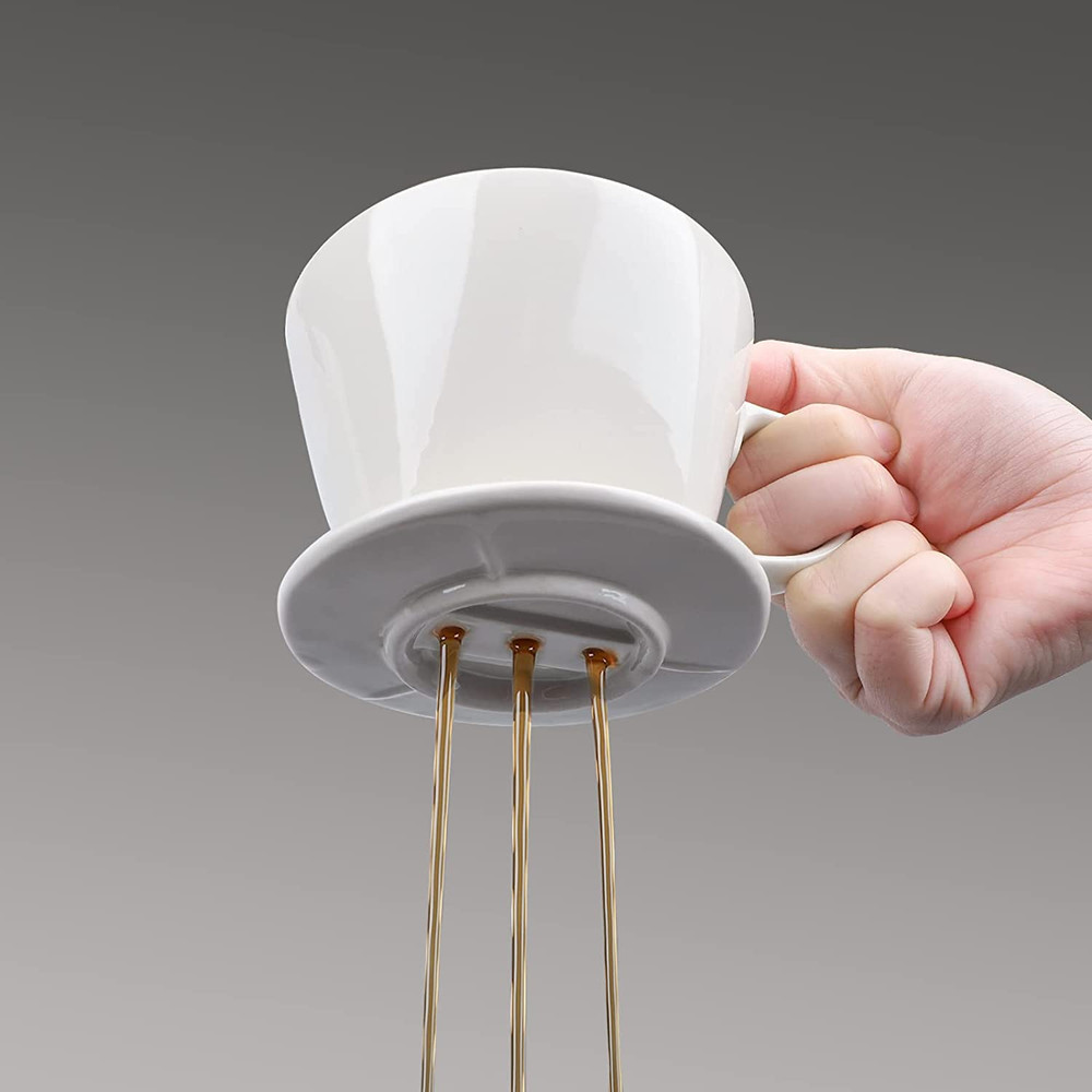 Segarty Pour over Coffee Maker, Single Cup White Ceramic Coffee Dripper, Size No