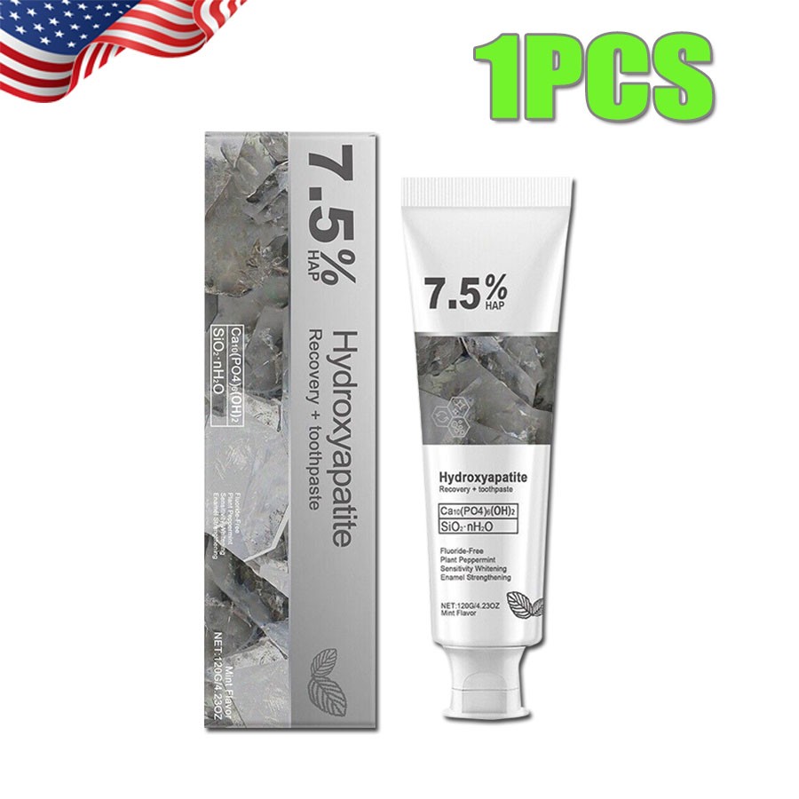 7.5% Hydroxyapatite Toothpaste Remove Yellow Tooth Stains For Sensitive Teeth~👍