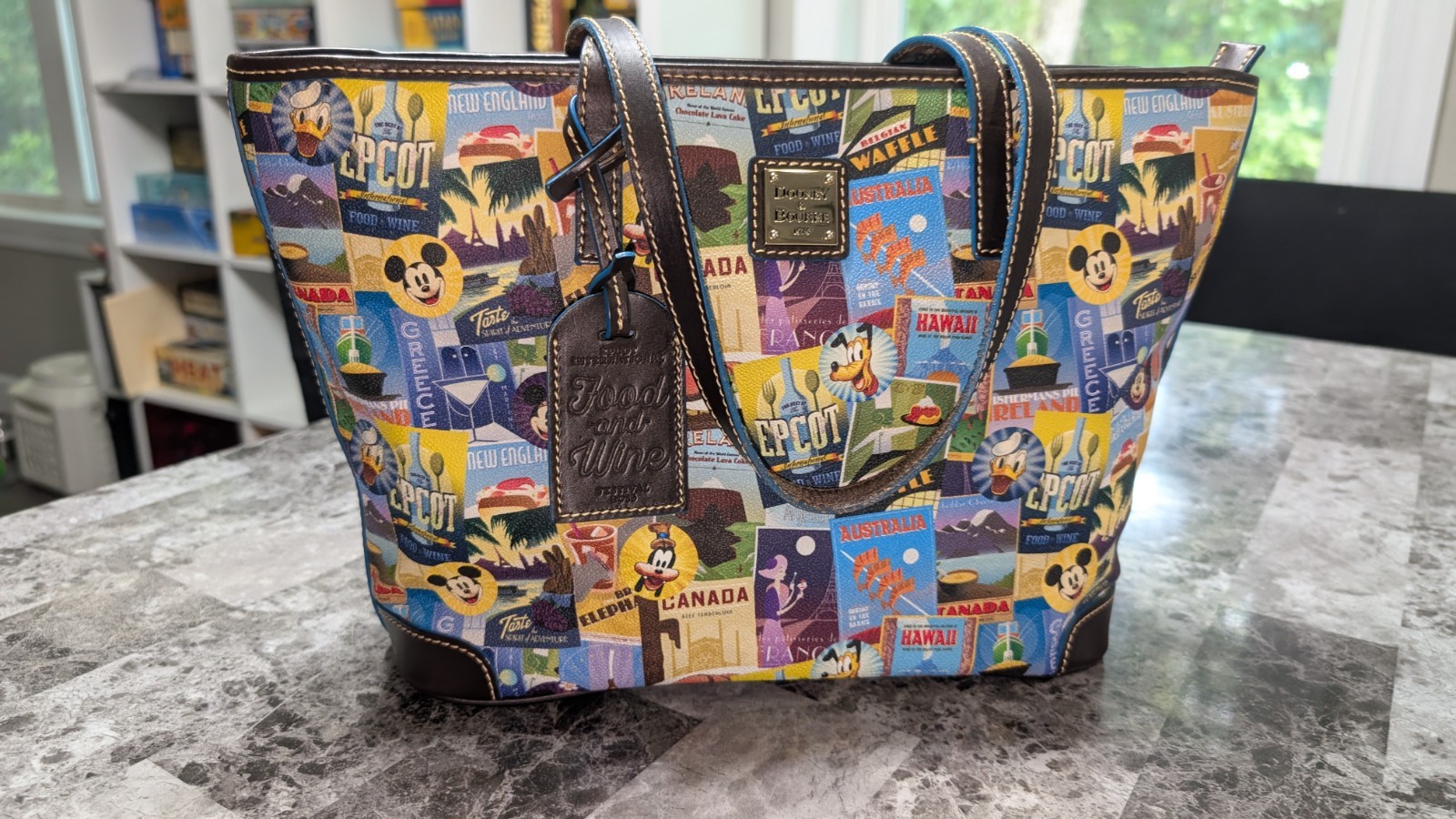 Dooney & Bourke Limited Edition Disney Food & Wine Festival Purse Tote Rare