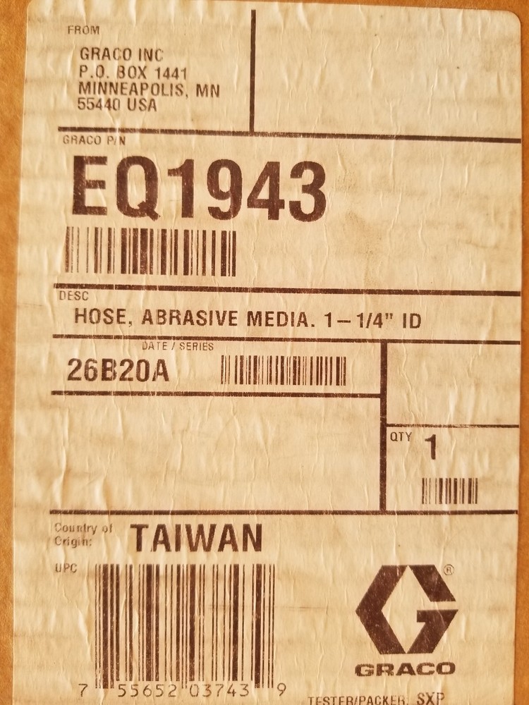 EQ1943 Graco Ecoquip Hose