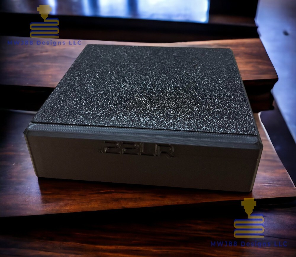 SQUARE 100 Round Sliding .22lr Ammo Storage Box Case - Multiple Colors!