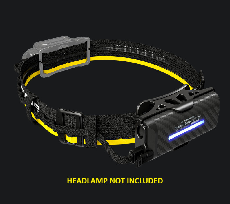 Nitecore Carbon Battery 12K Kit Rechargeable Resistant Extended Runtime Kit