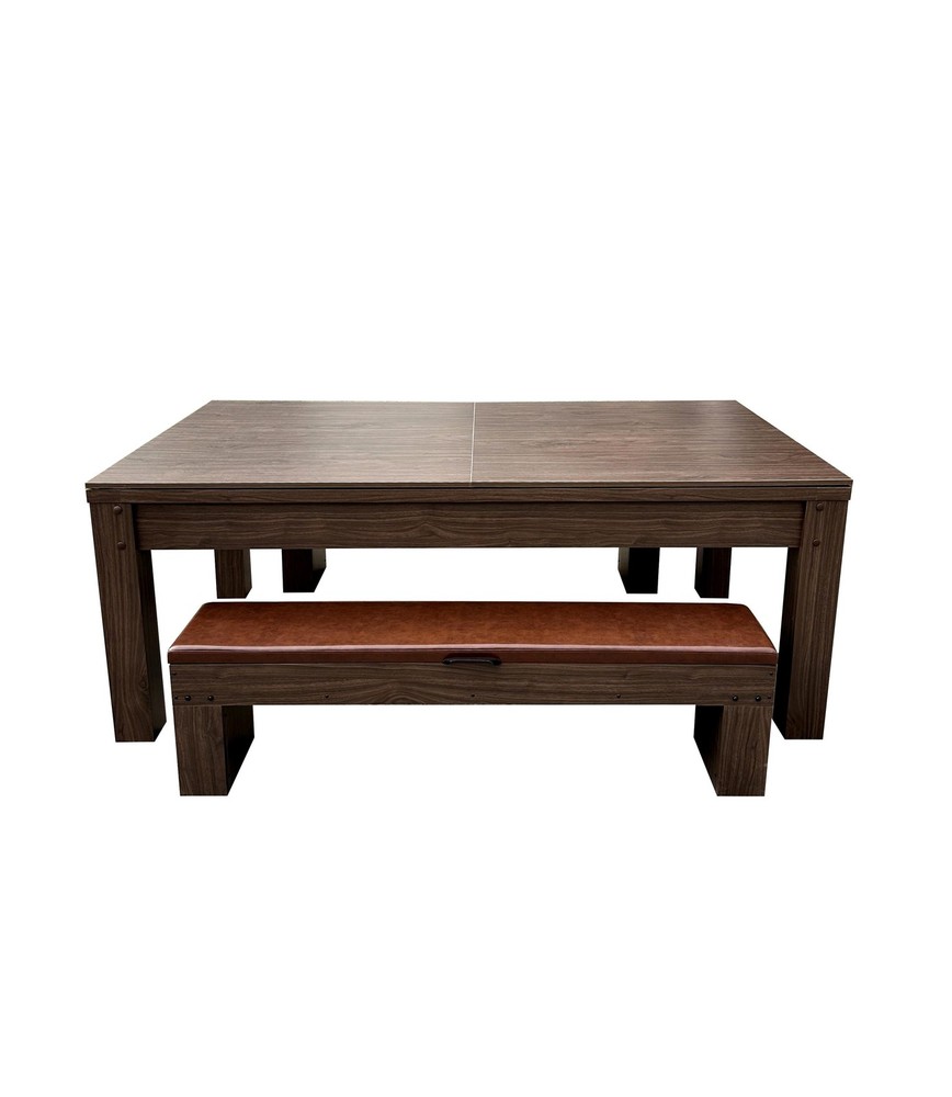 7ft 3-in-1 Multi-Functional Pool Table with Benches (Ping Pong Table)