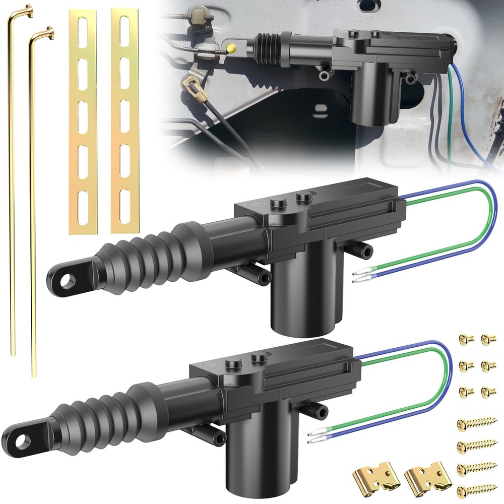 2 PCS 12v Door Lock Actuator Kit, Universal Power Mode Actuator...