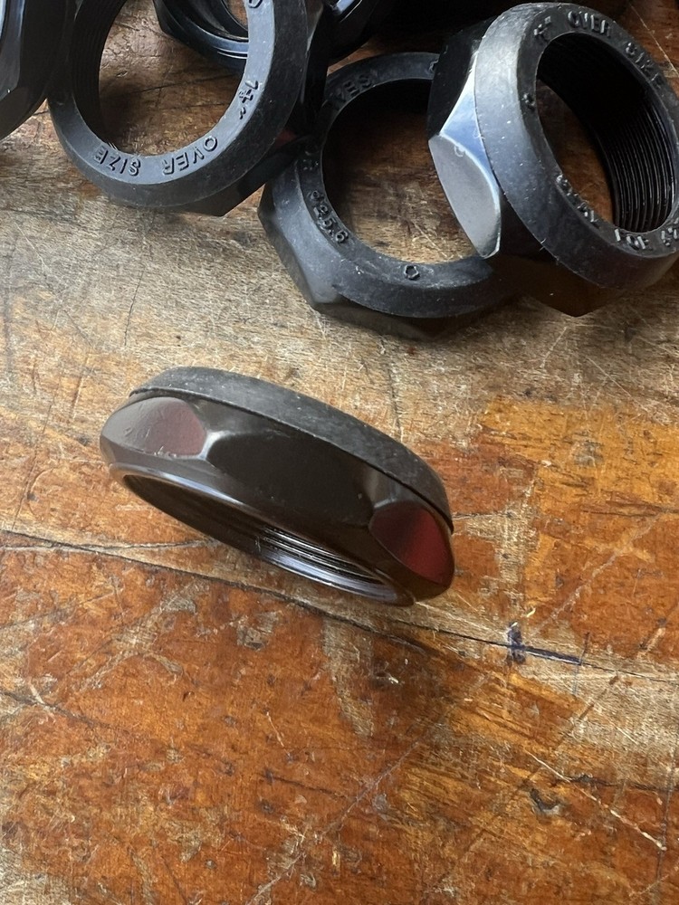 New ~ Origin8 Threaded headset 1 1/8" Lock / Top Nut Black