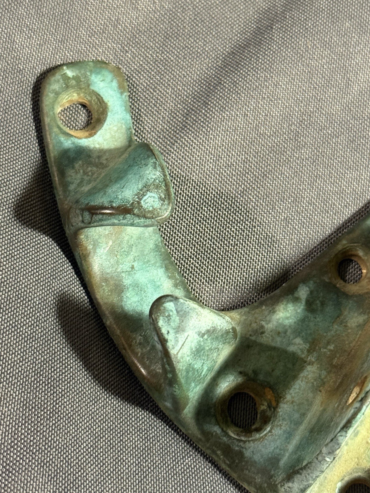 Antique Nautical Sailboat Salvage Verdigris Bronze Double Rope Maritime Cleat