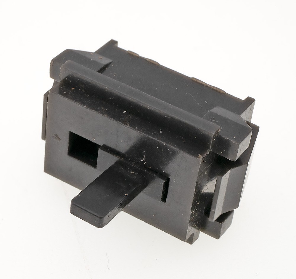 Futaba 2 Position Slide Switch SPDT, Red Translucent Back, PCB Mount, NOS