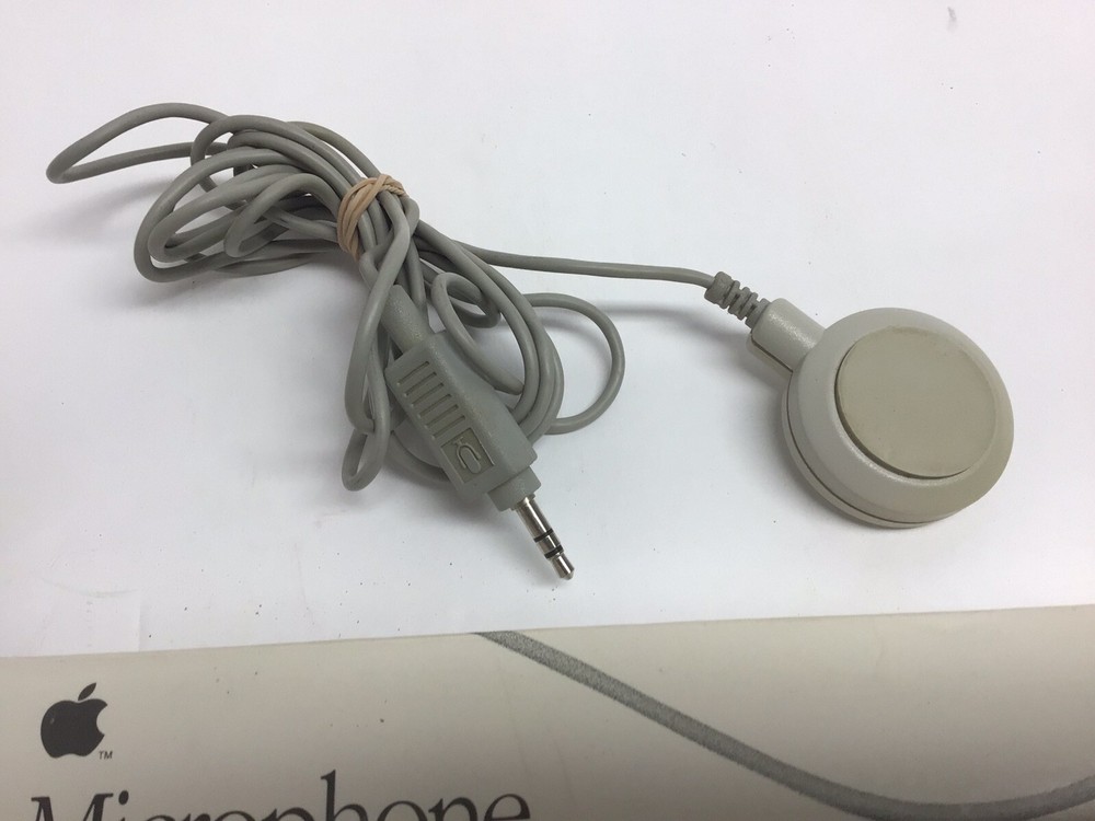 Apple Mac Computer Microphone Original Box 1991 Vintage VTG