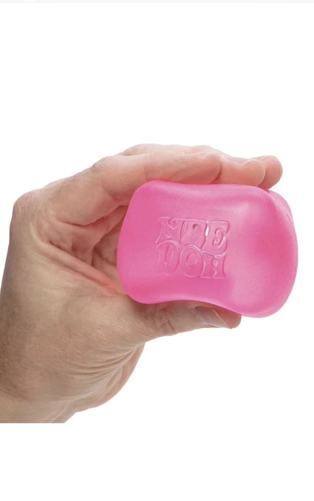 Nee Doh Nice Cube Glow Super Solid Squish Pink NEW Rare Mint Solid Pink SP 🔥🔥
