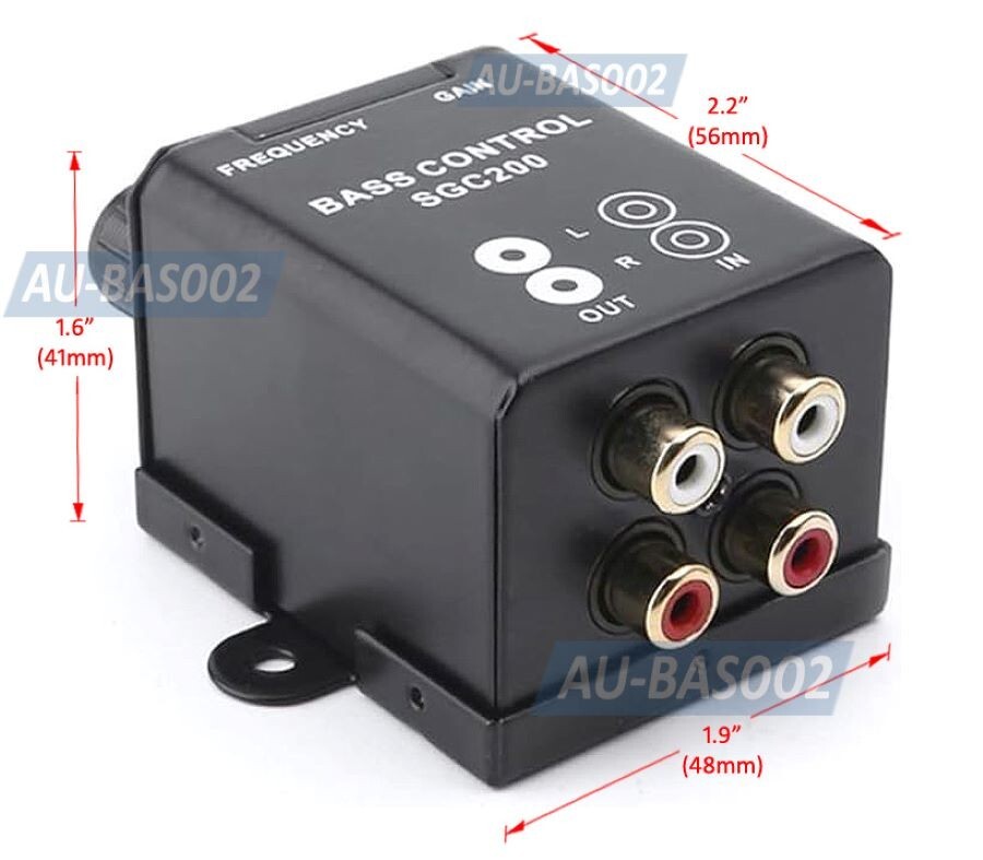 RCA Line Level Controller – Bass Volume Control for Subwoofer or Amp