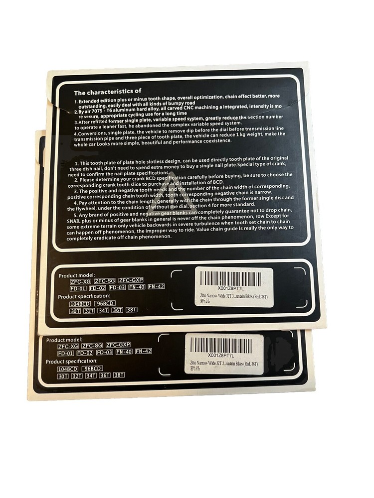 Ztto Tooth Plate 104 BCD