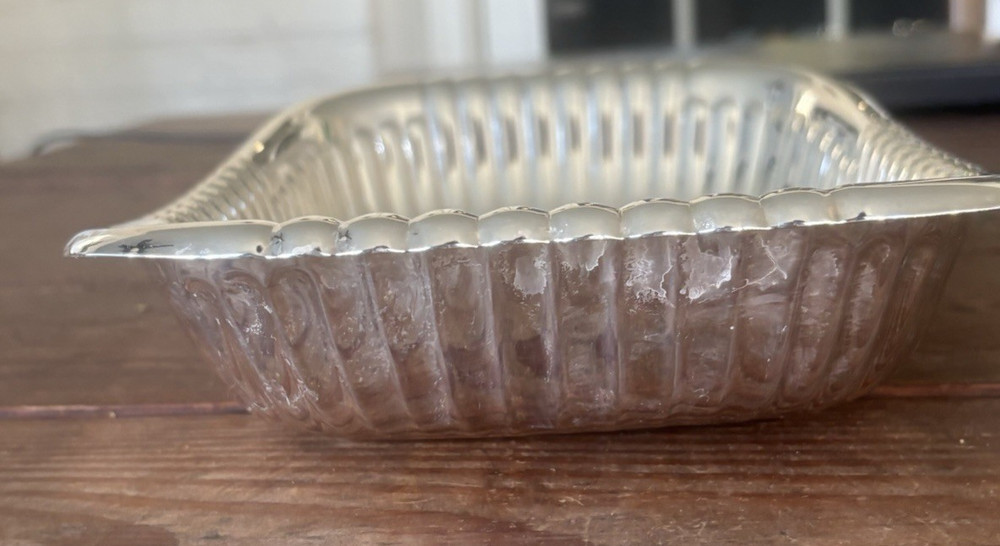 Vintage Sheffield Reed & Barton Silverplate Rectangular Serving Dish 10.5 x 7.5"