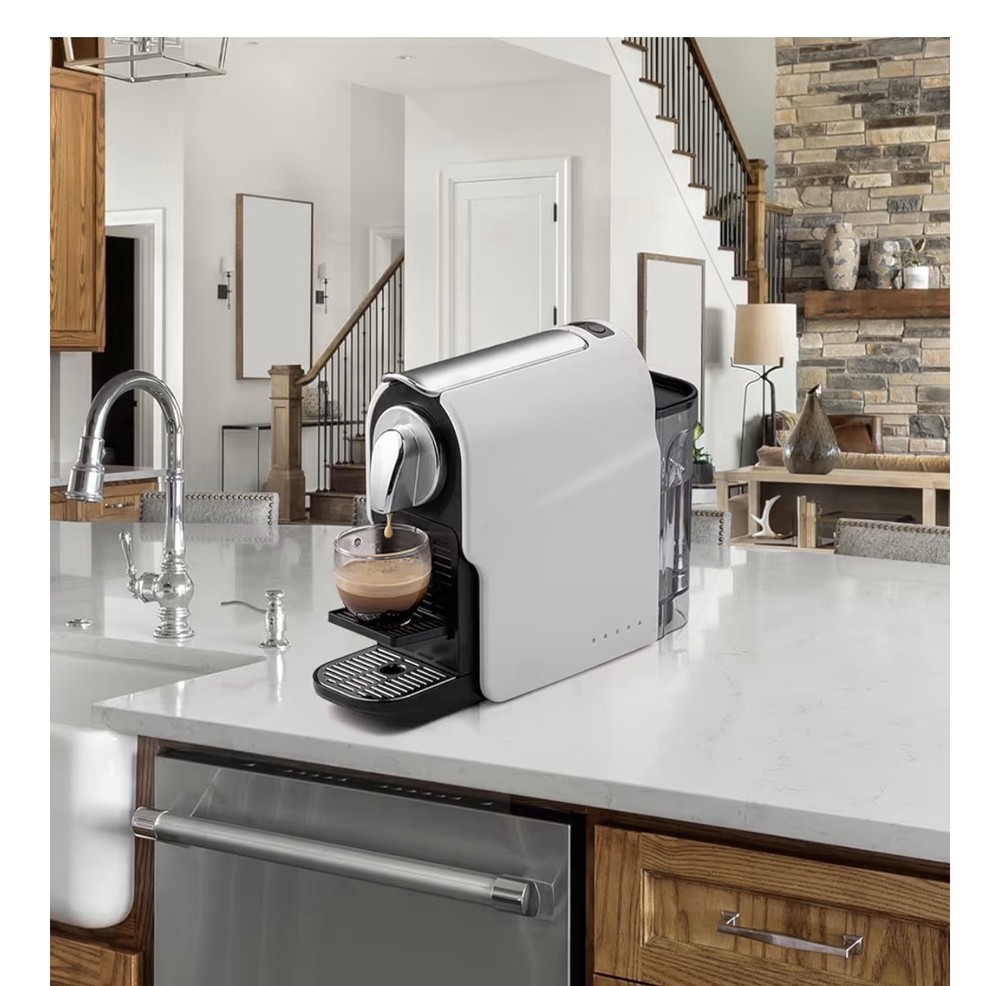 Compact Capsule Coffee Machine, 20 Bar, Nespresso Compatible, Programmable