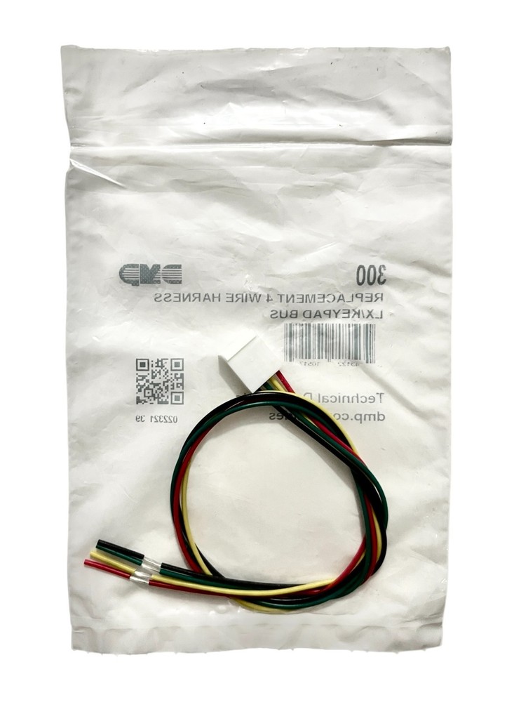 DMP 300 Replacement 4-Wire Harness LX/Keypad Bus Bagged