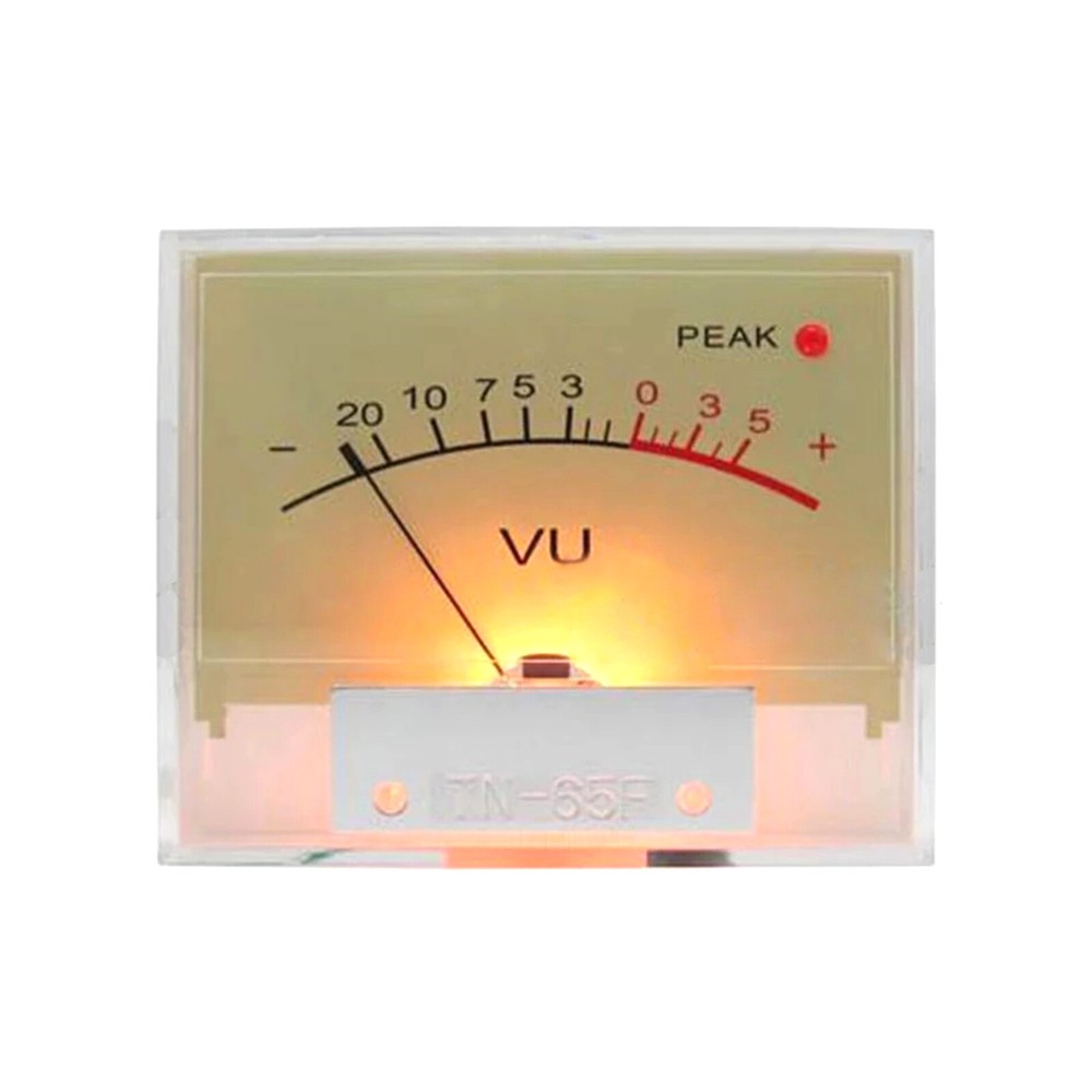 1pc TN-65 VU Panel Meters DB Level Header Detectors Chassis with  Backlight
