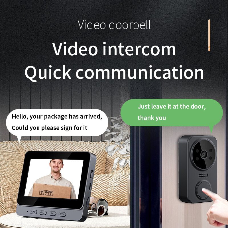 Smart Wireless WiFi Doorbell Intercom Video Camera Door Bell Chime Security ➙